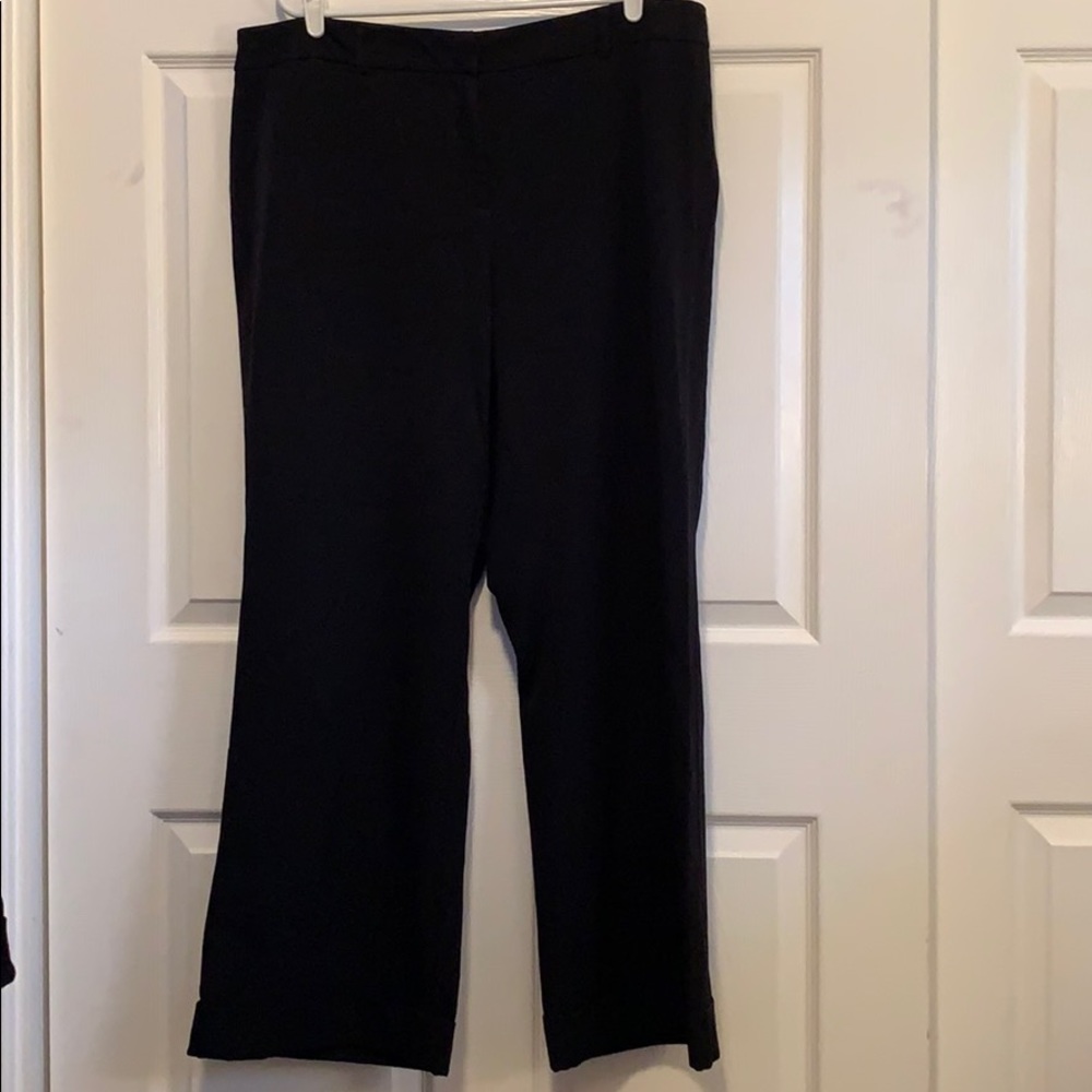Lane Bryant cuffed bottom black Trouser
